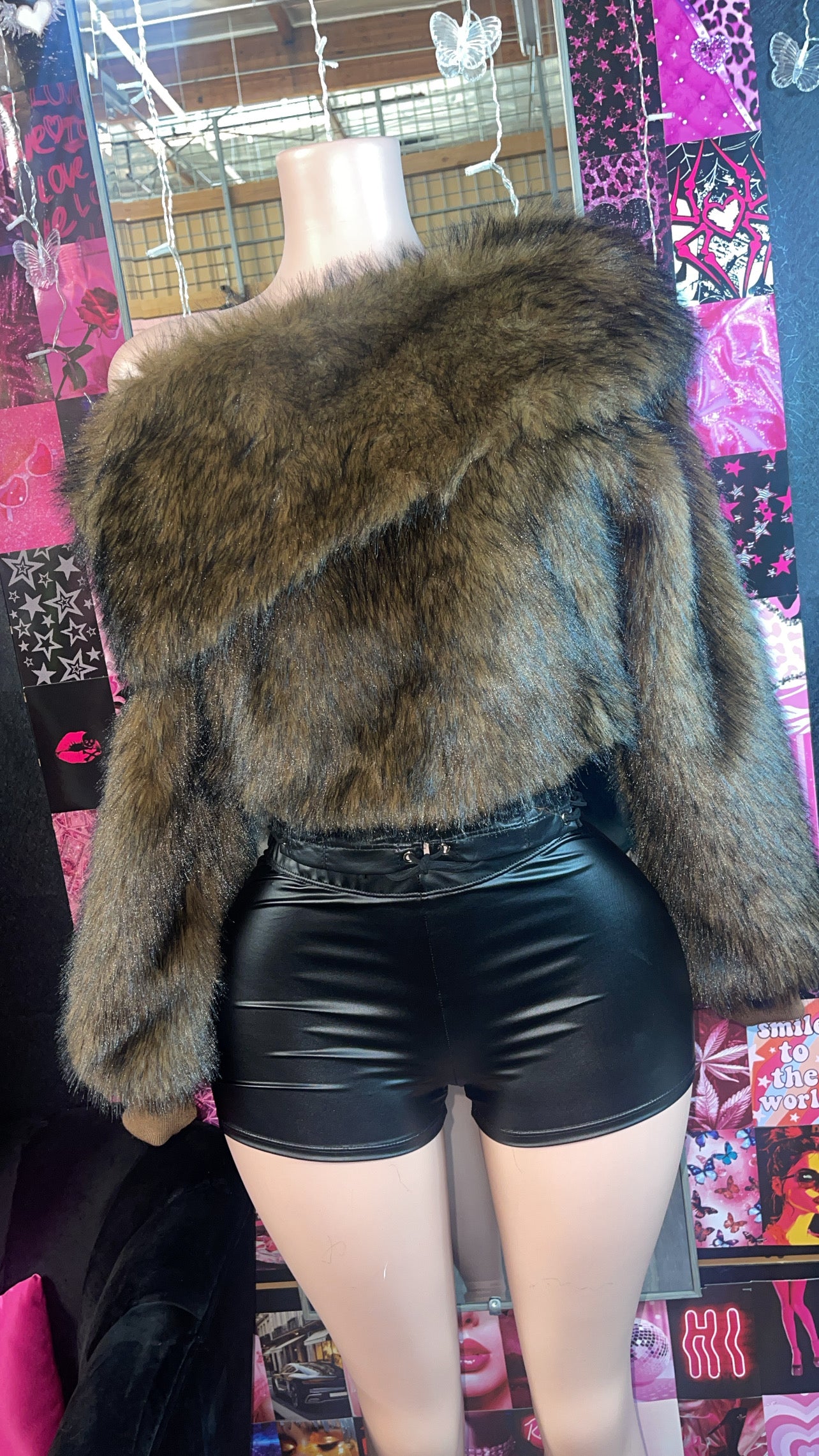 Brown Fur Top