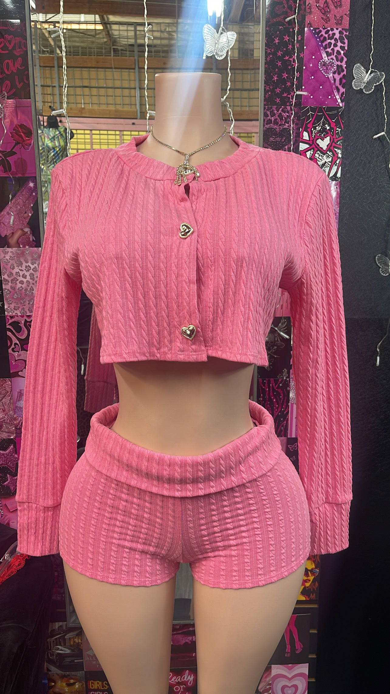 Pink Sweater Set