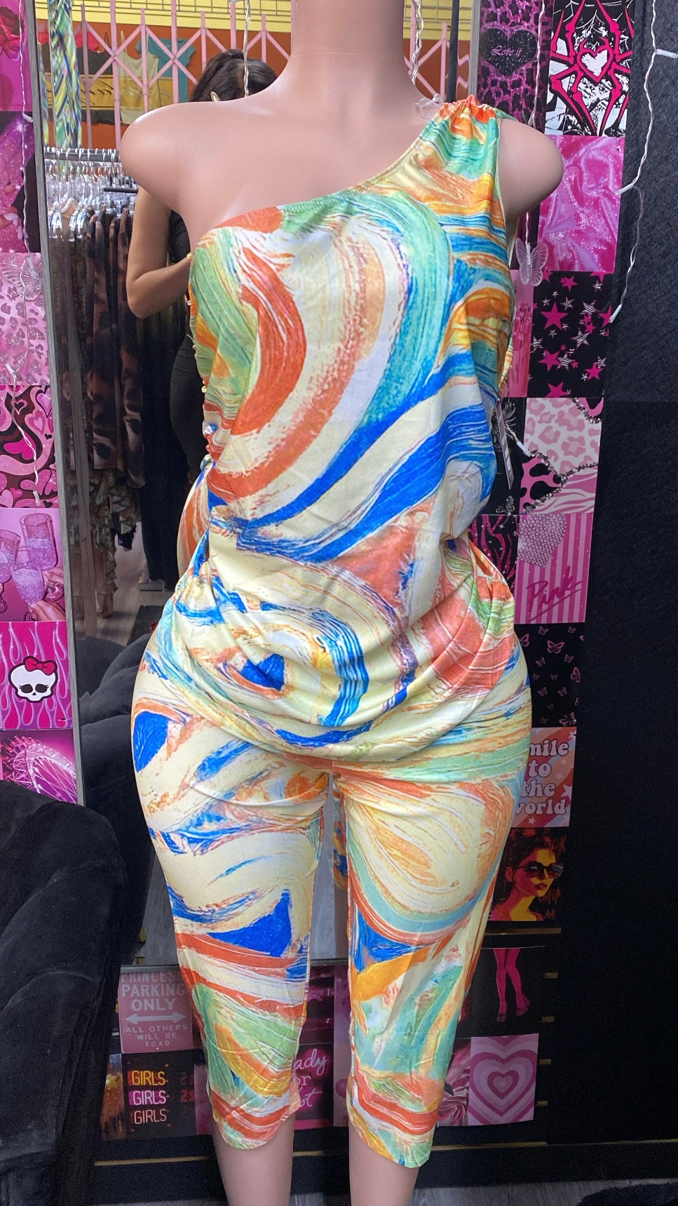 Yellow Multi Set 3 Piece (Plus Size)