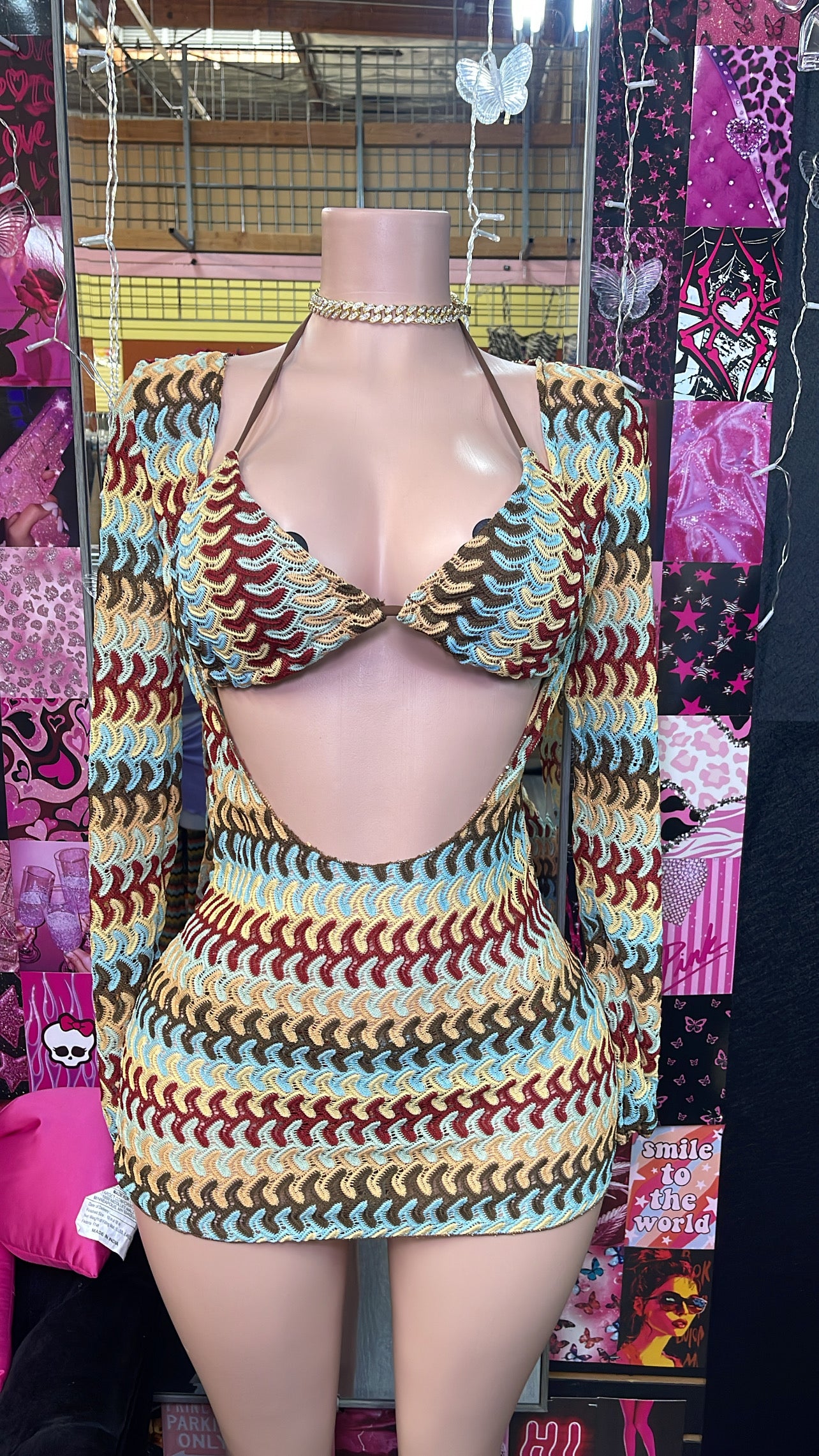Bora Bora (Blue) Knitted 3 Piece Dress (Swim)