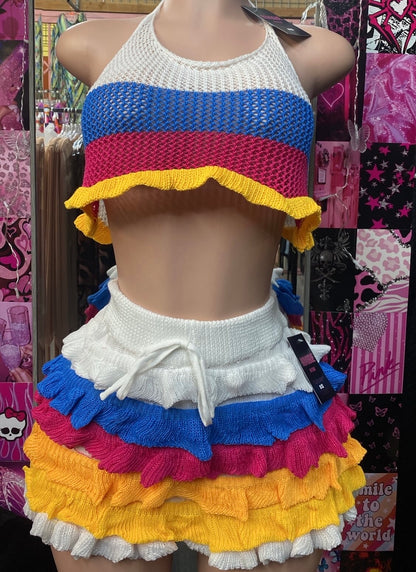 Crotchet Colorful 2 Piece Set