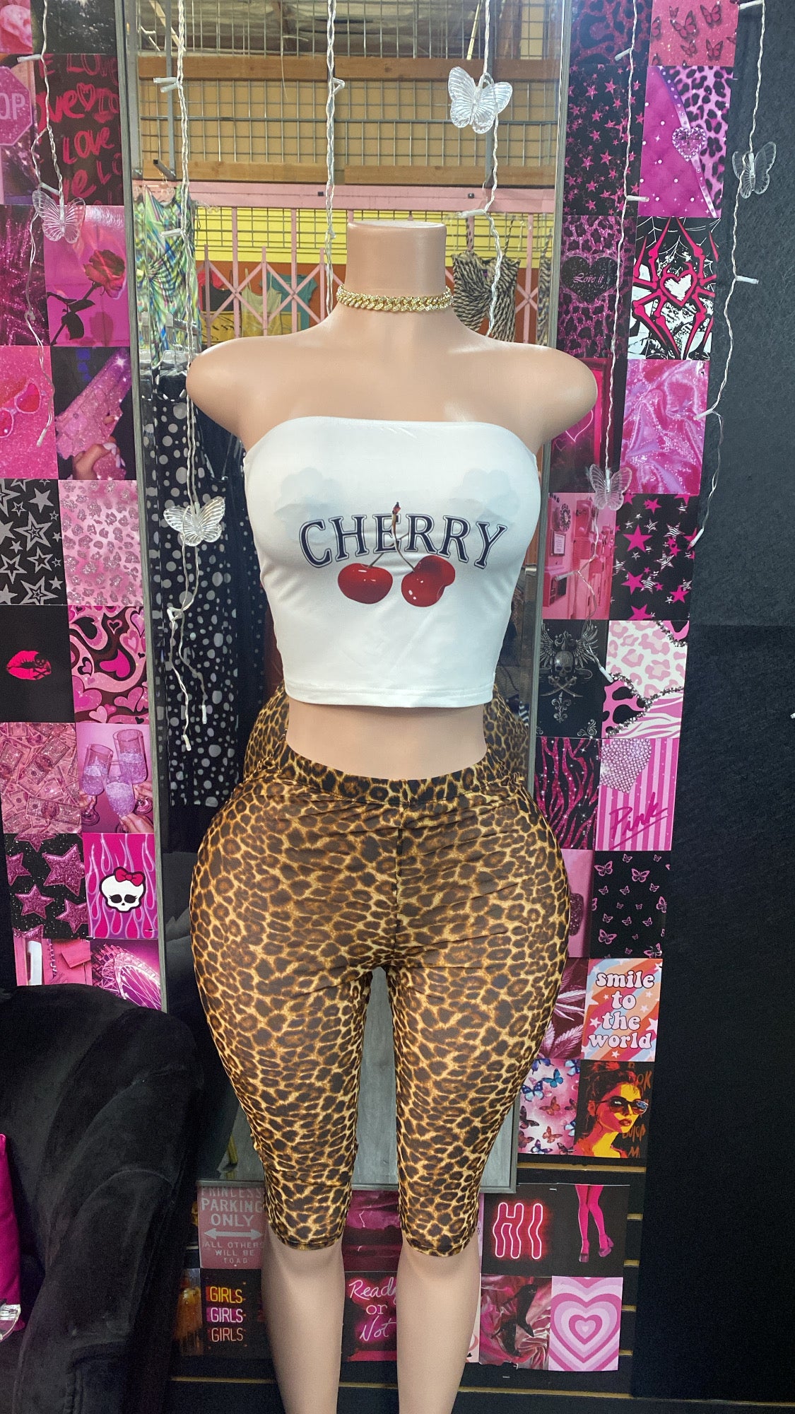 Cheetah Mesh Capris