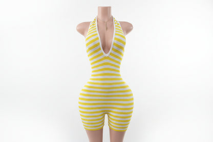 Yellow Babe Watch Romper