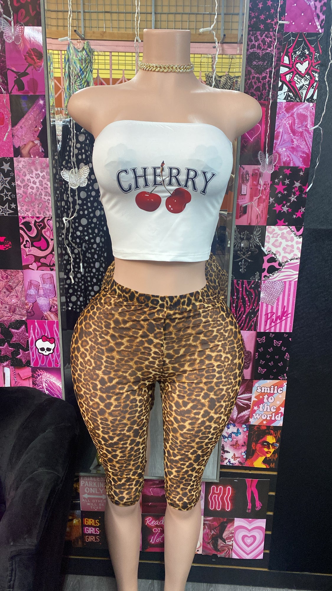 Cheetah Mesh Capris