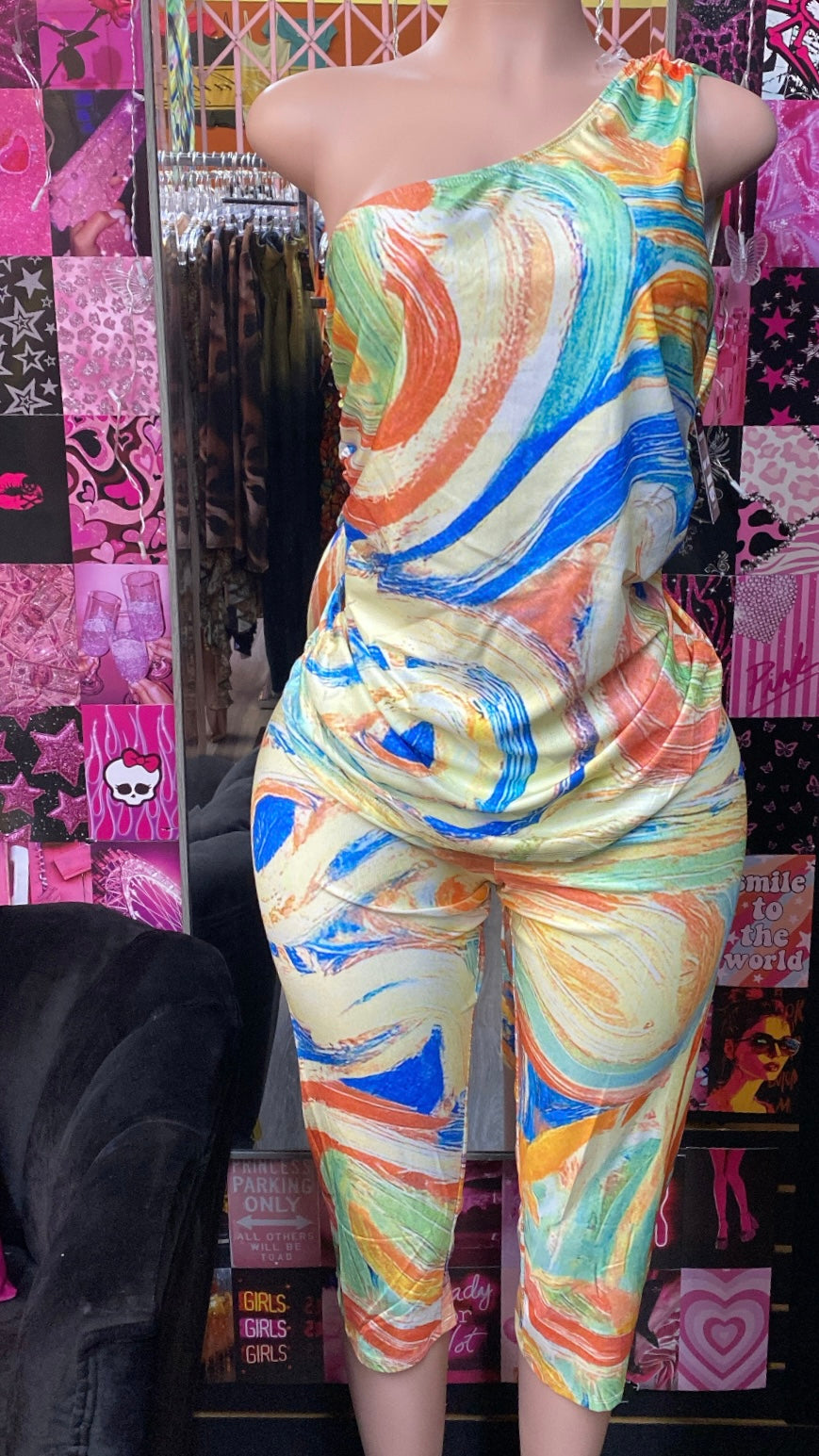 Yellow Multi Set 3 Piece (Plus Size)