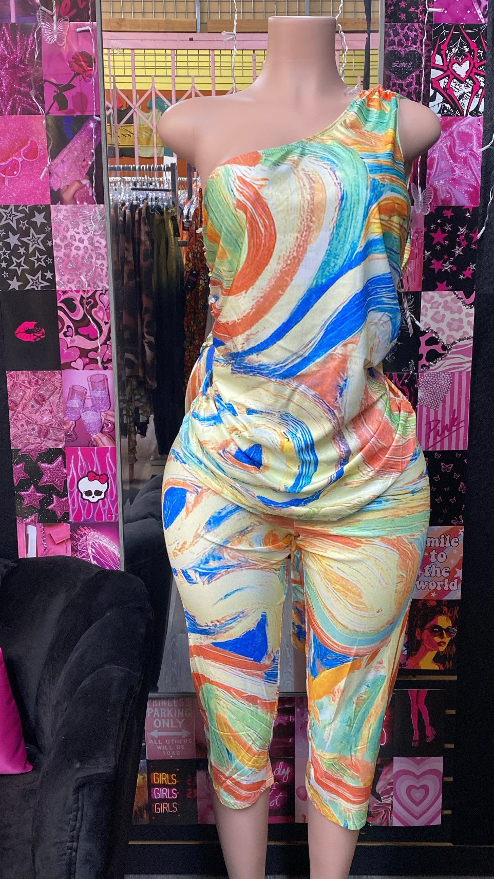 Yellow Multi Set 3 Piece (Plus Size)
