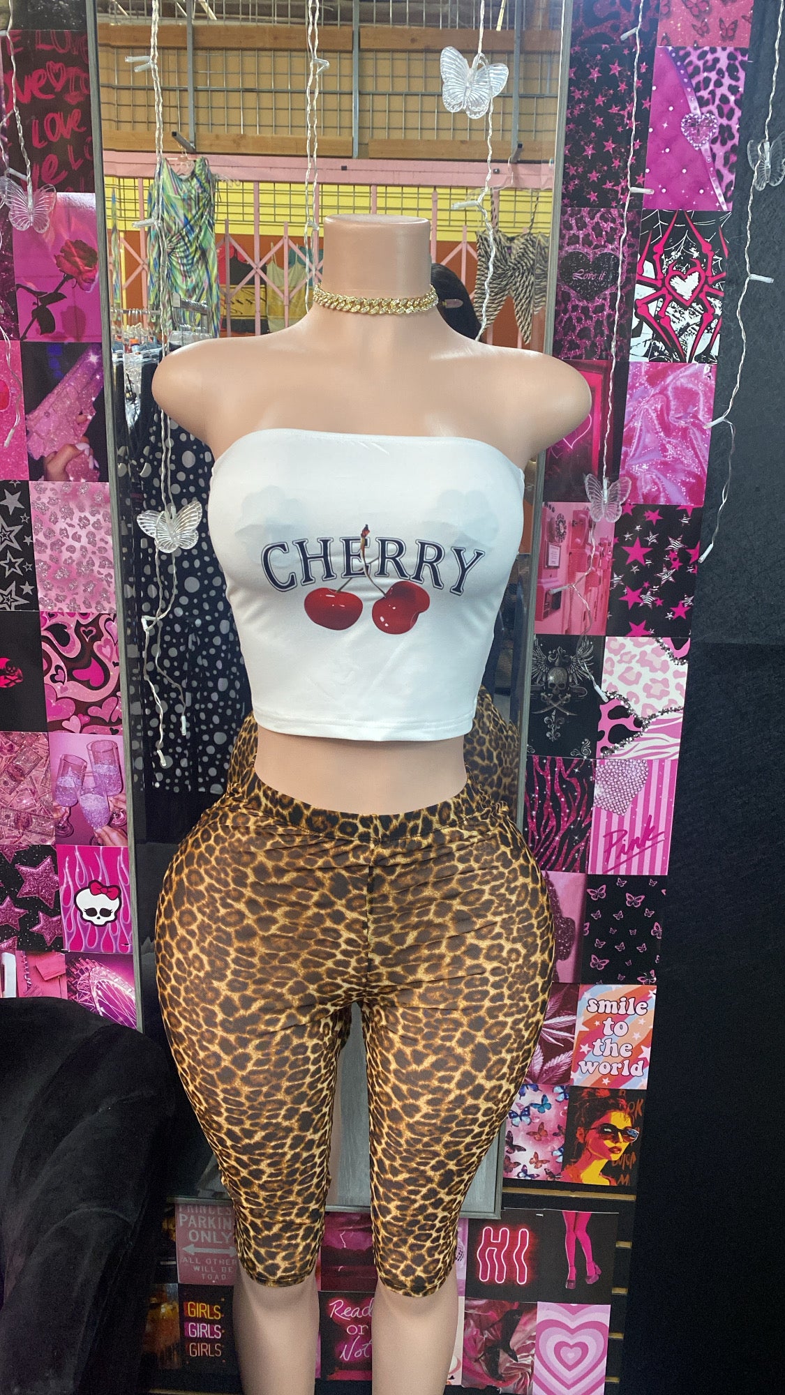 Cheetah Mesh Capris