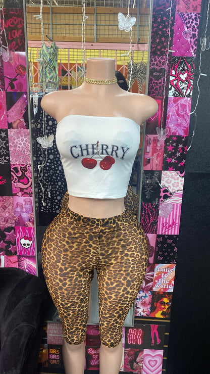 Cheetah Mesh Capris