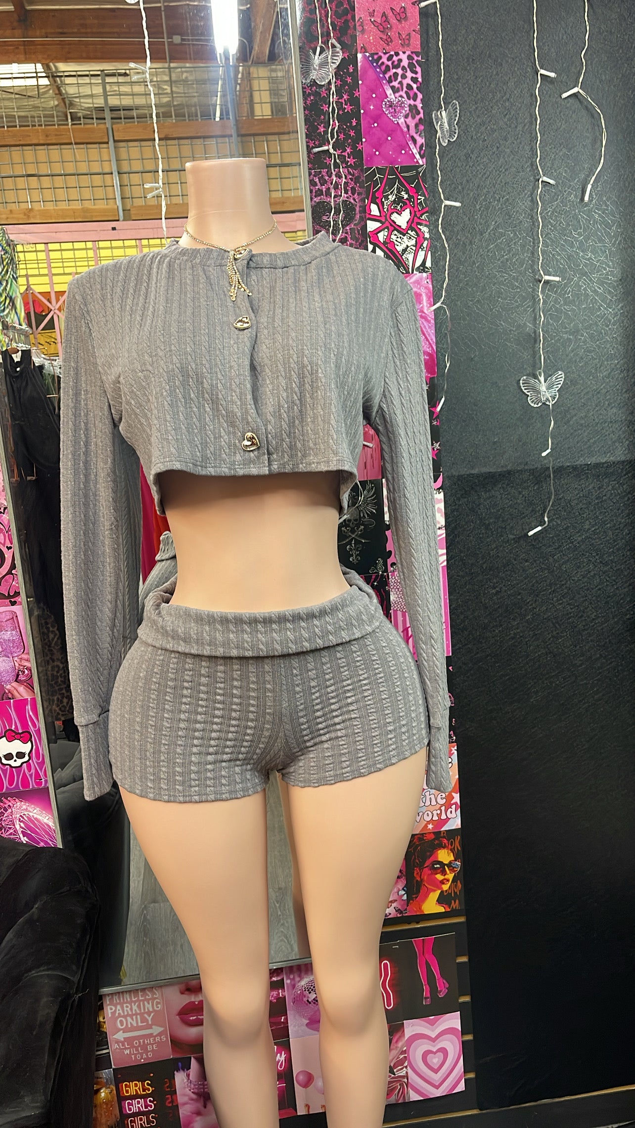 Grey Sweater Set