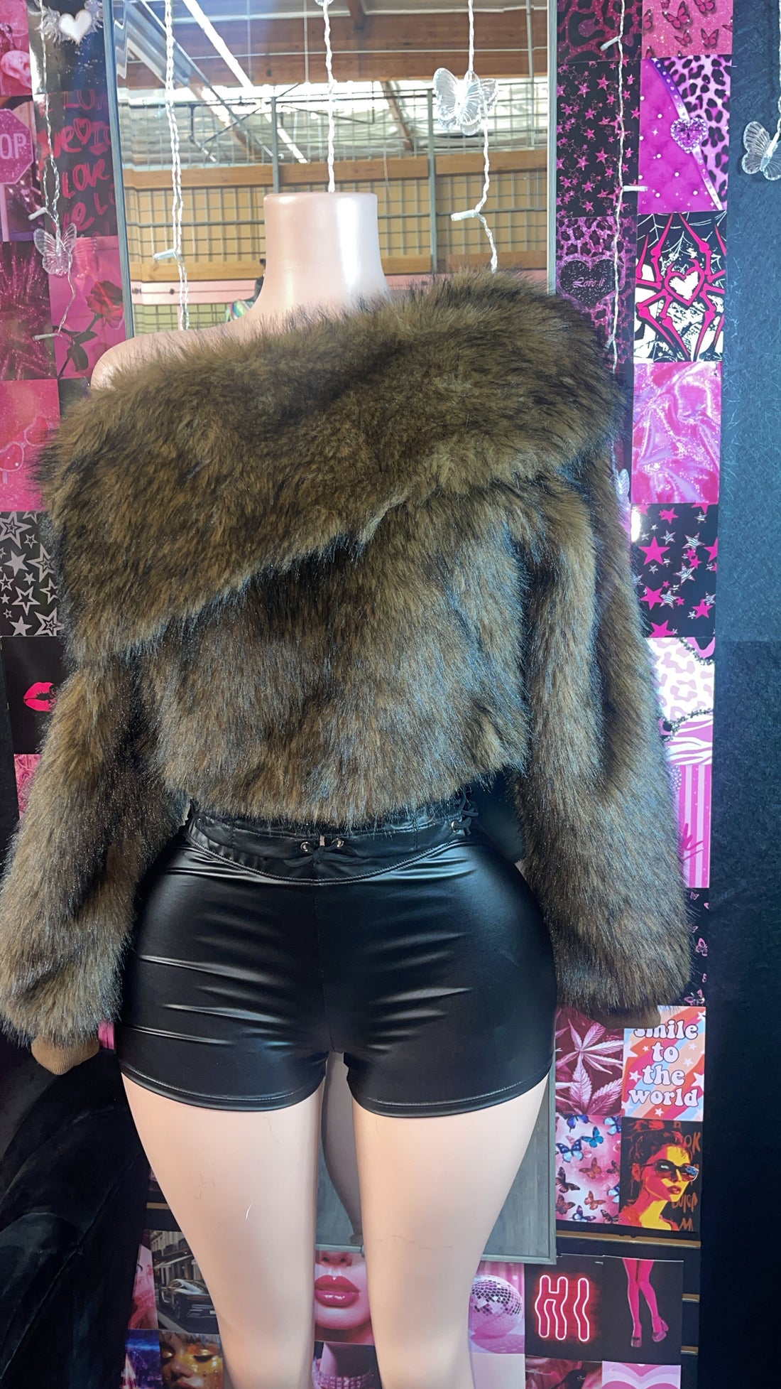 Brown Fur Top